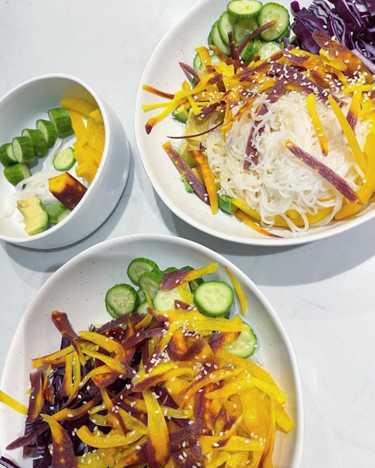 Rainbow Veggie and Noodle Salad