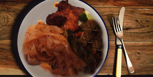 Gessica's Spicy Miracle Fettuccine with Korean BBQ Chicken and Italian Veggies