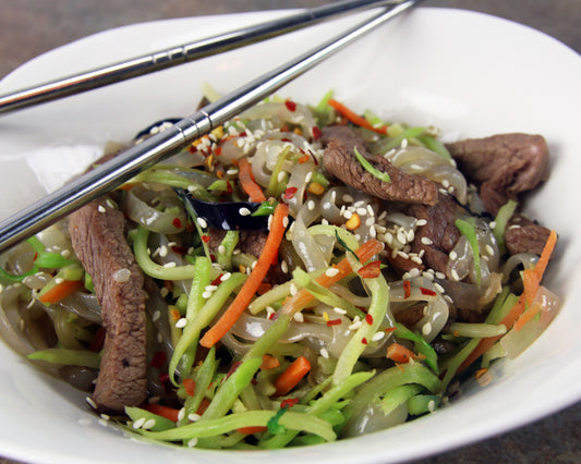 Japchae with Miracle Fettuccine