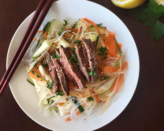 Kanten Lemon Noodles with Garlic and Ginger