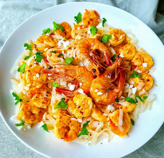 Lemony-Garlicky Shrimp Scampi