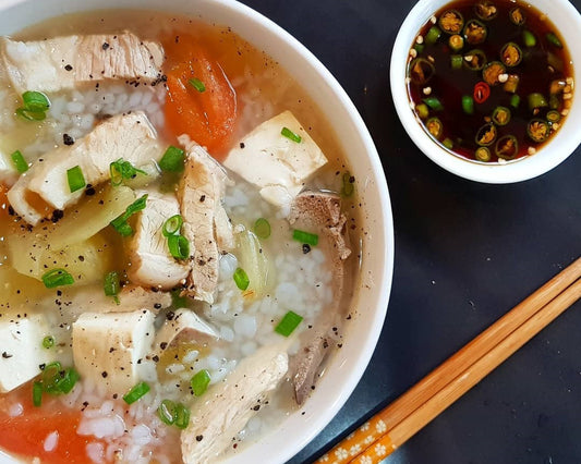 Soupy Rice with Pork Belly