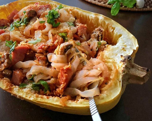 Stuffed Spaghetti Marinara Fettuccini Squash