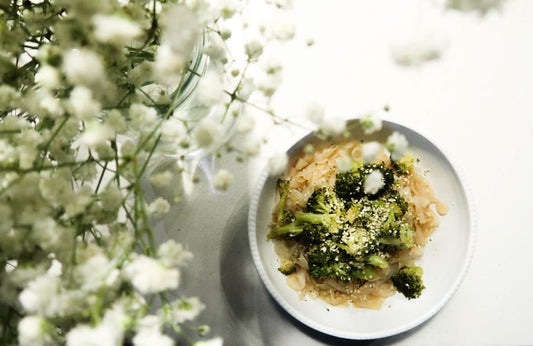 Broccoli Teriyaki Coriander Fettuccine