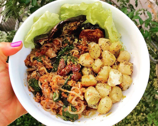 Bison and Cauliflower Gnocchi Bowl