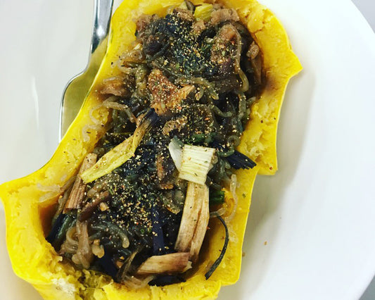 Herb Infused Stuffed Squash