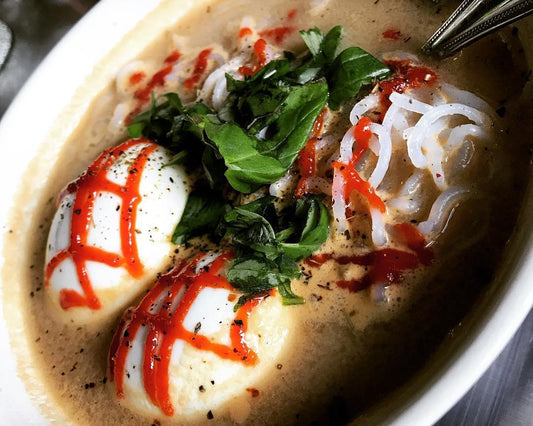 Spicy Ramen with Soft Boiled Eggs