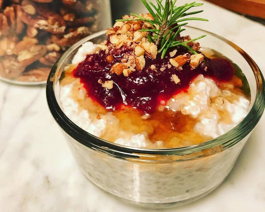 Vanilla Coconut Chia Rice Pudding
