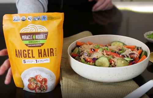 Rainbow Peanut Noodle Bowl