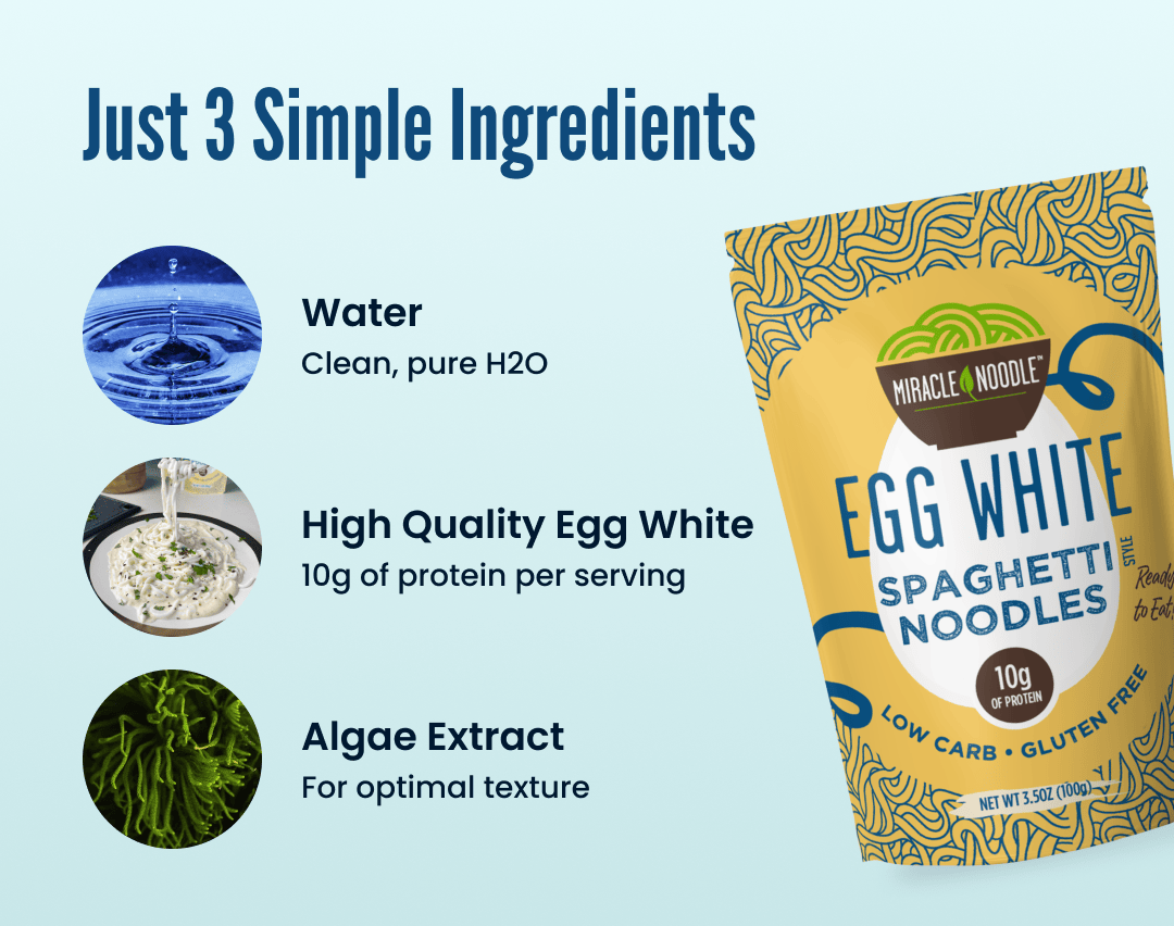 Miracle Noodle Egg White Spaghetti Noodles