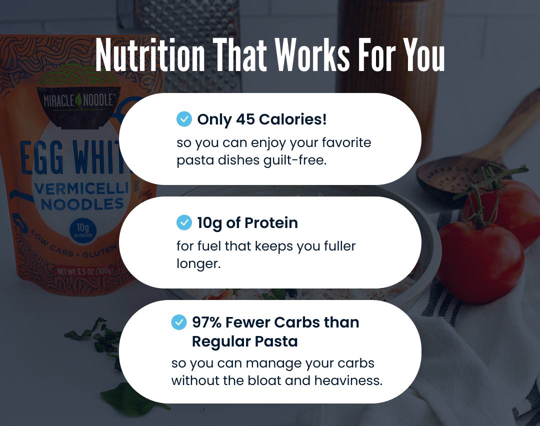 Miracle Noodle Egg White Angel Hair/Vermicelli Noodles