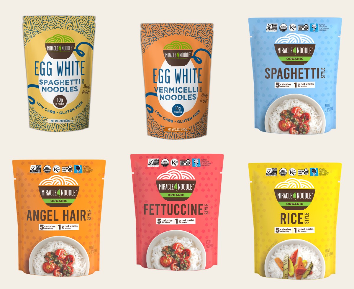 All six Miracle Noodle packs