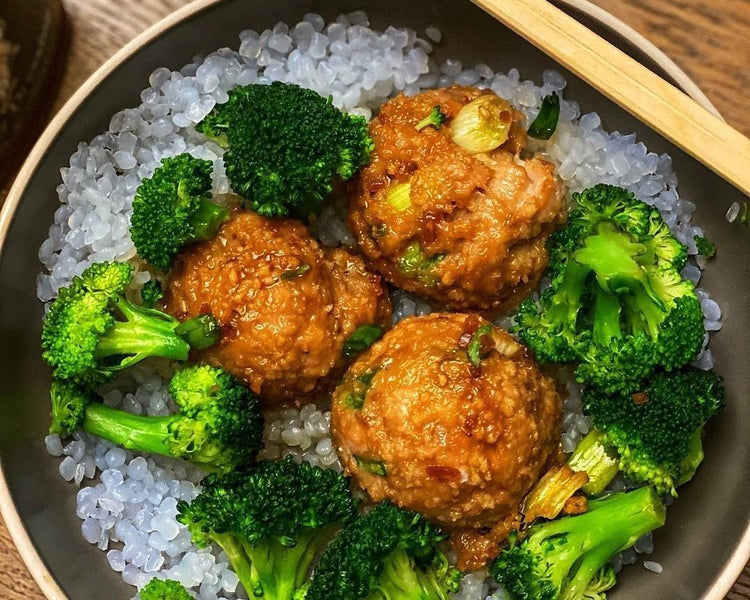 Chicken Teriyaki Meatballs Miracle Noodle