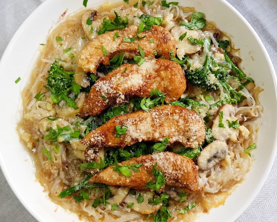 Chicken and Wine Pasta Bake