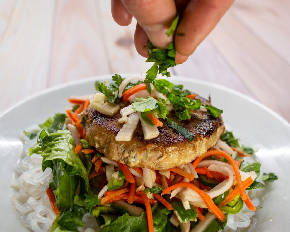 Vietnamese Turkey Noodle Salad with Nuoc Cham