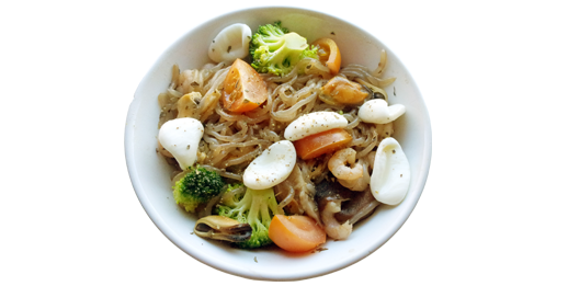 Balsamic and Seafood Miracle Noodles