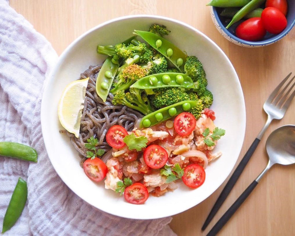 Chicken Miso Veggies with Noodles