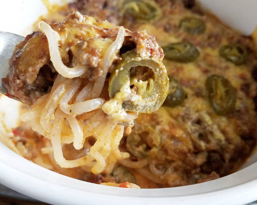Creamy Taco Spaghetti Bake
