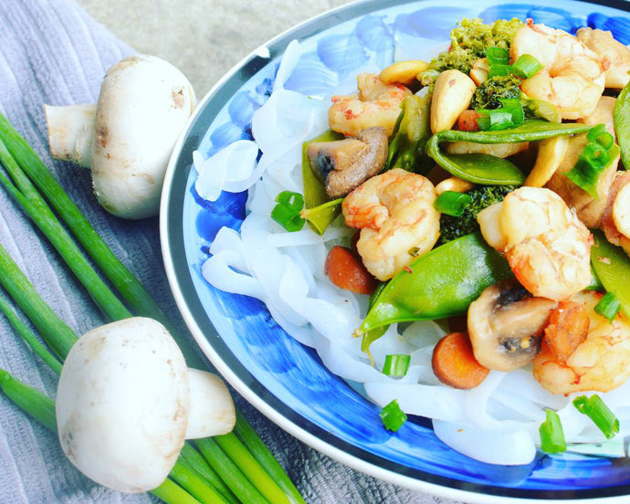 Miracle Fettuccini Shrimp Stir-Fry