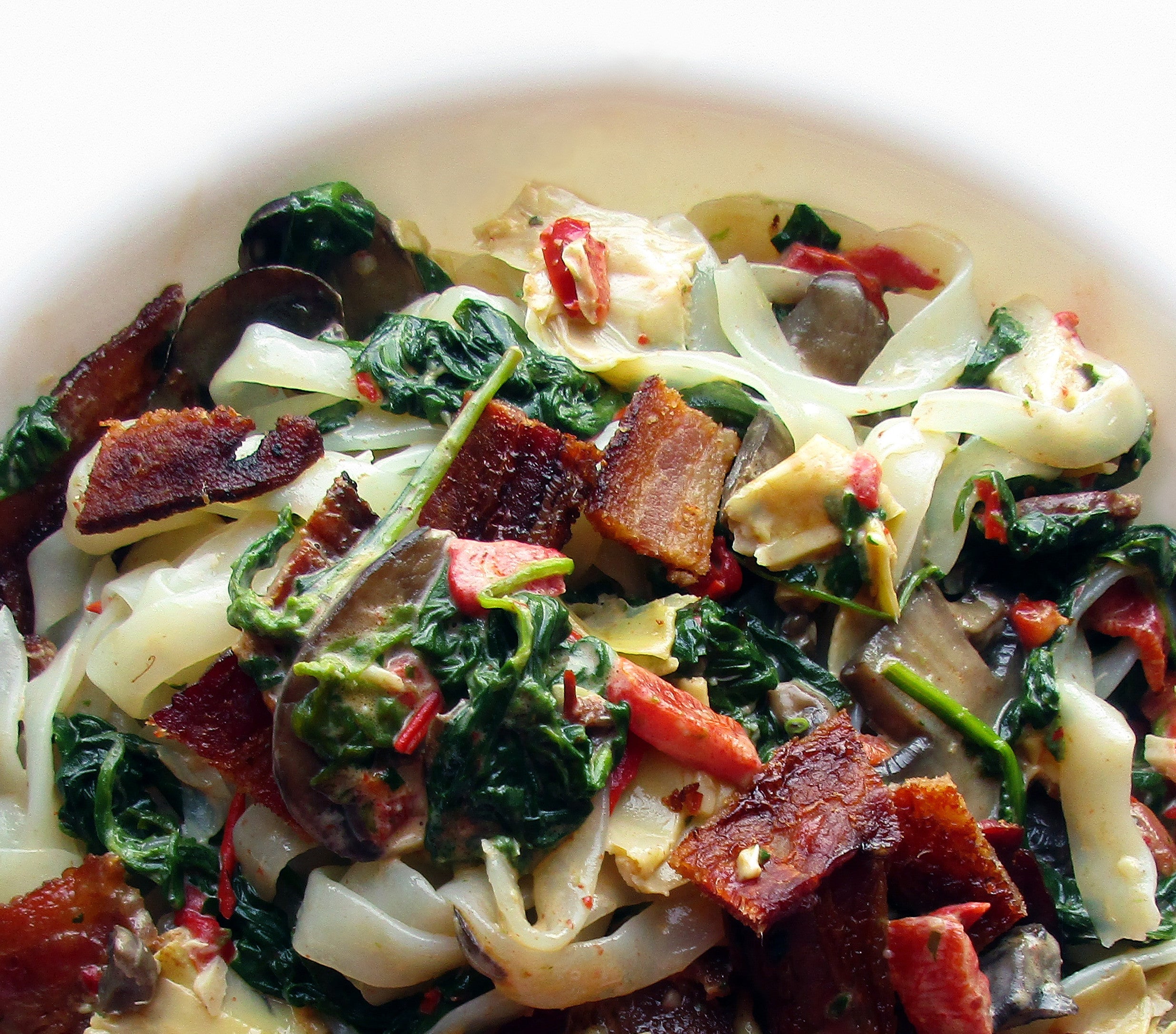 Keto Miracle Noodle Fettuccine with Bacon