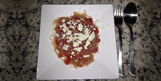 Miracle Noodle Dry Kanten Pasta with Tomatoes, Chiles and Cheese