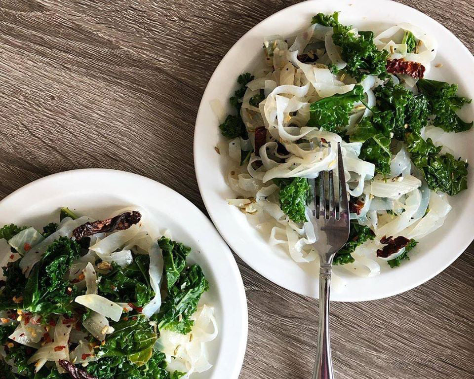 Fennel, Kale and Lemon Fettuccine
