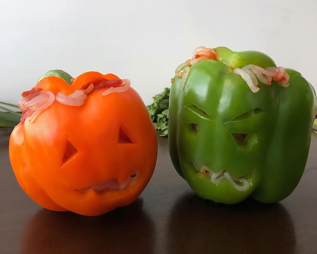 Halloween Stuffed Peppers