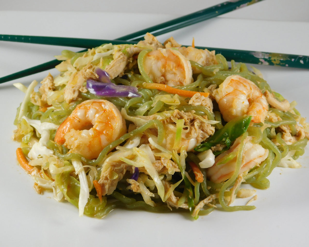 Shrimp and Chicken Yakisoba