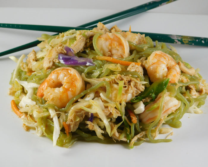 Shrimp and Chicken Yakisoba