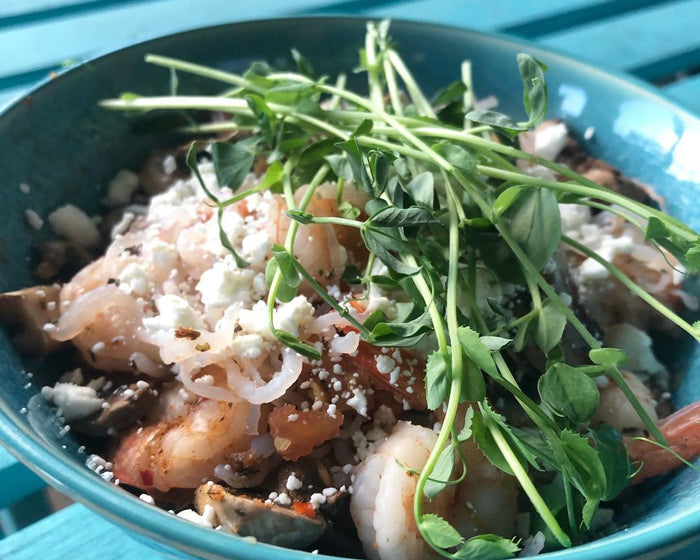 Shrimp & Goat Cheese Pasta