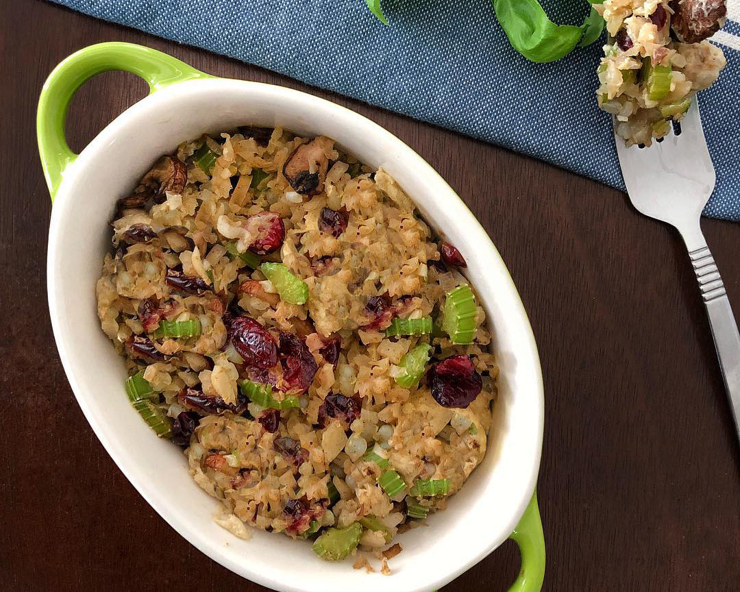 Miracle Rice Sausage Stuffing