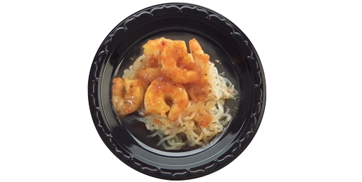 Sweet Chili Shrimp Over Miracle Noodles
