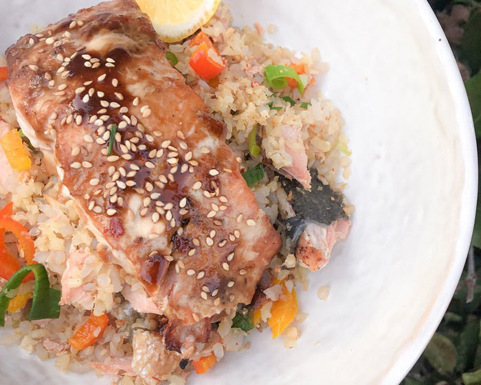 Teriyaki Salmon with Fried Miracle Rice