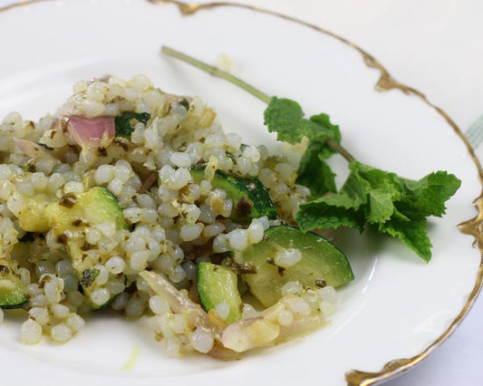 Zucchini and Mint Miracle Rice