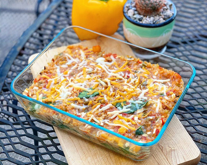 Mexican Bell Pepper and Chicken Casserole