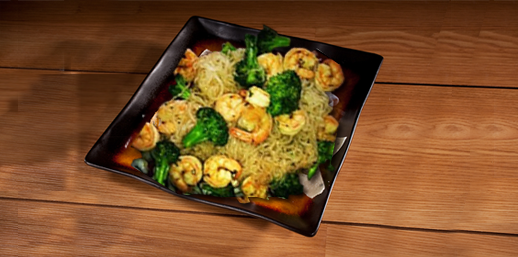 Sauteed Shrimp and Broccoli With Miracle Noodle