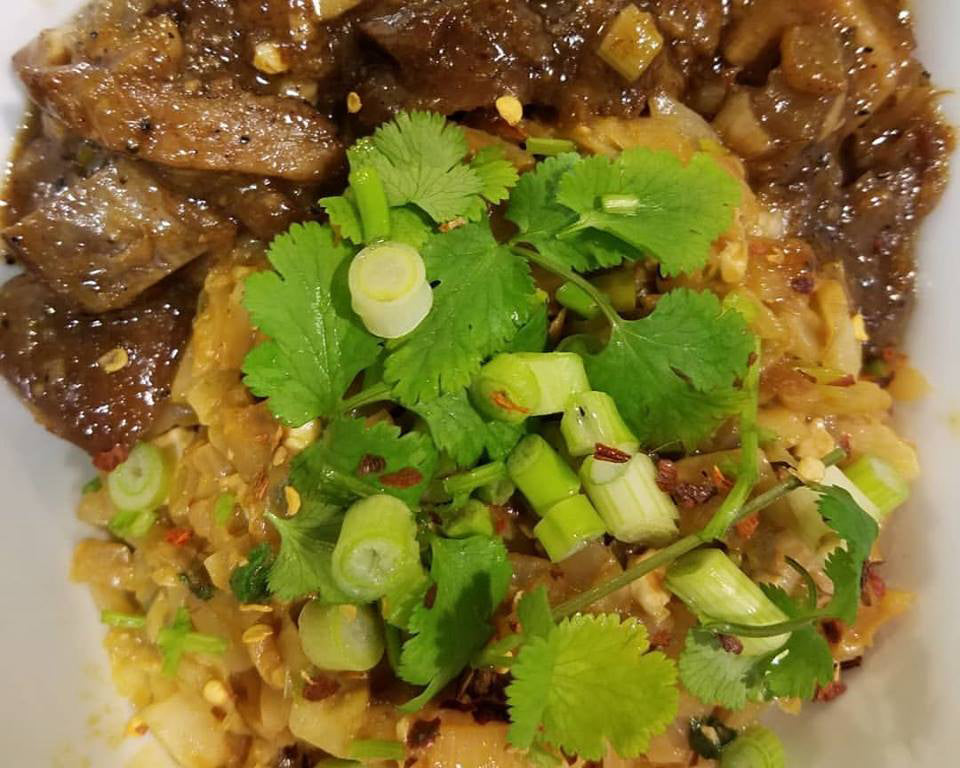 Cabbage & Shirataki Fettuccine Pad Thai