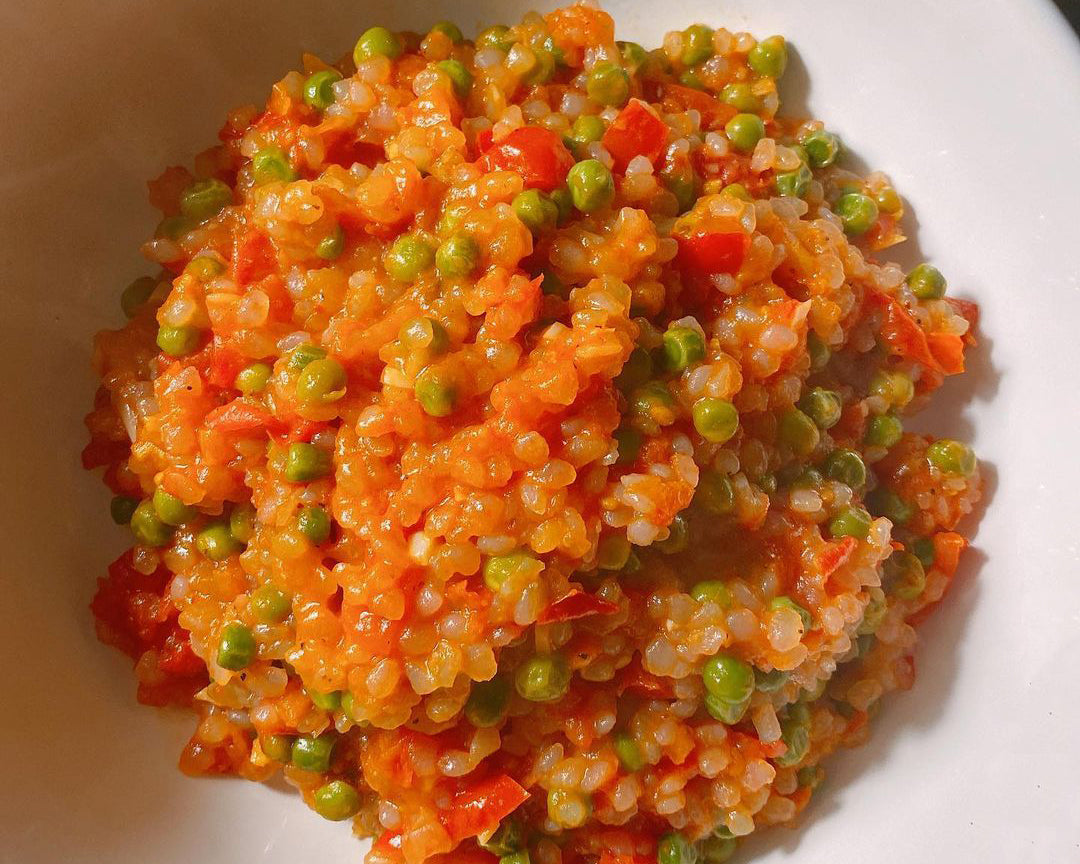 Tomato Pea Risotto
