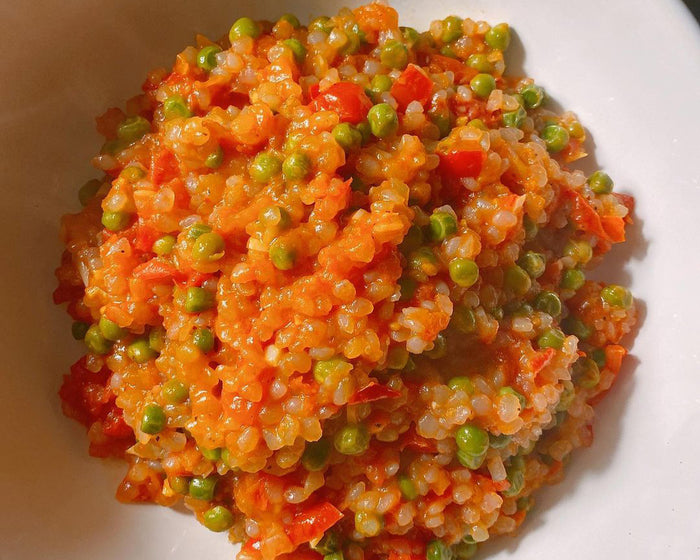 Tomato Pea Risotto