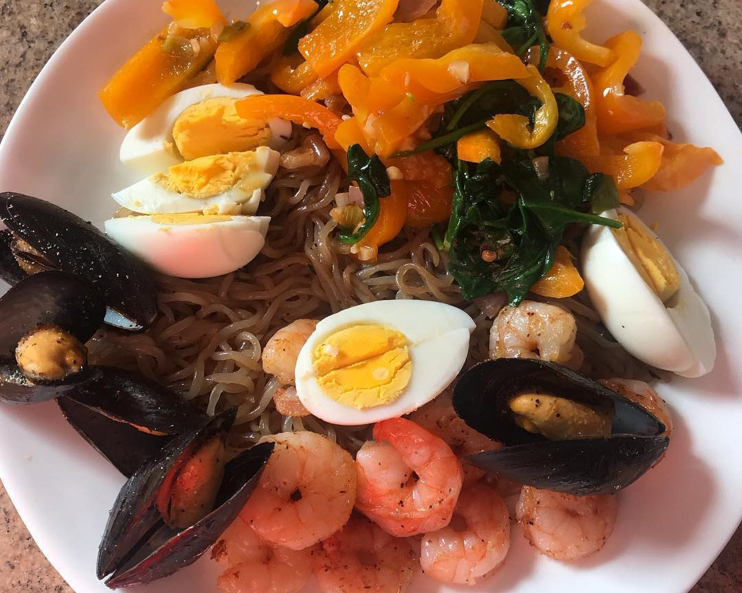 Seafood Noodle Stir-Fry