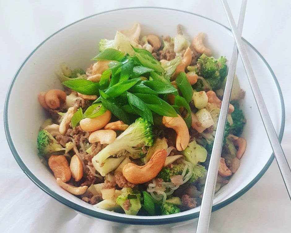 Asian Inspired Stir-Fried Broccoli and Beef