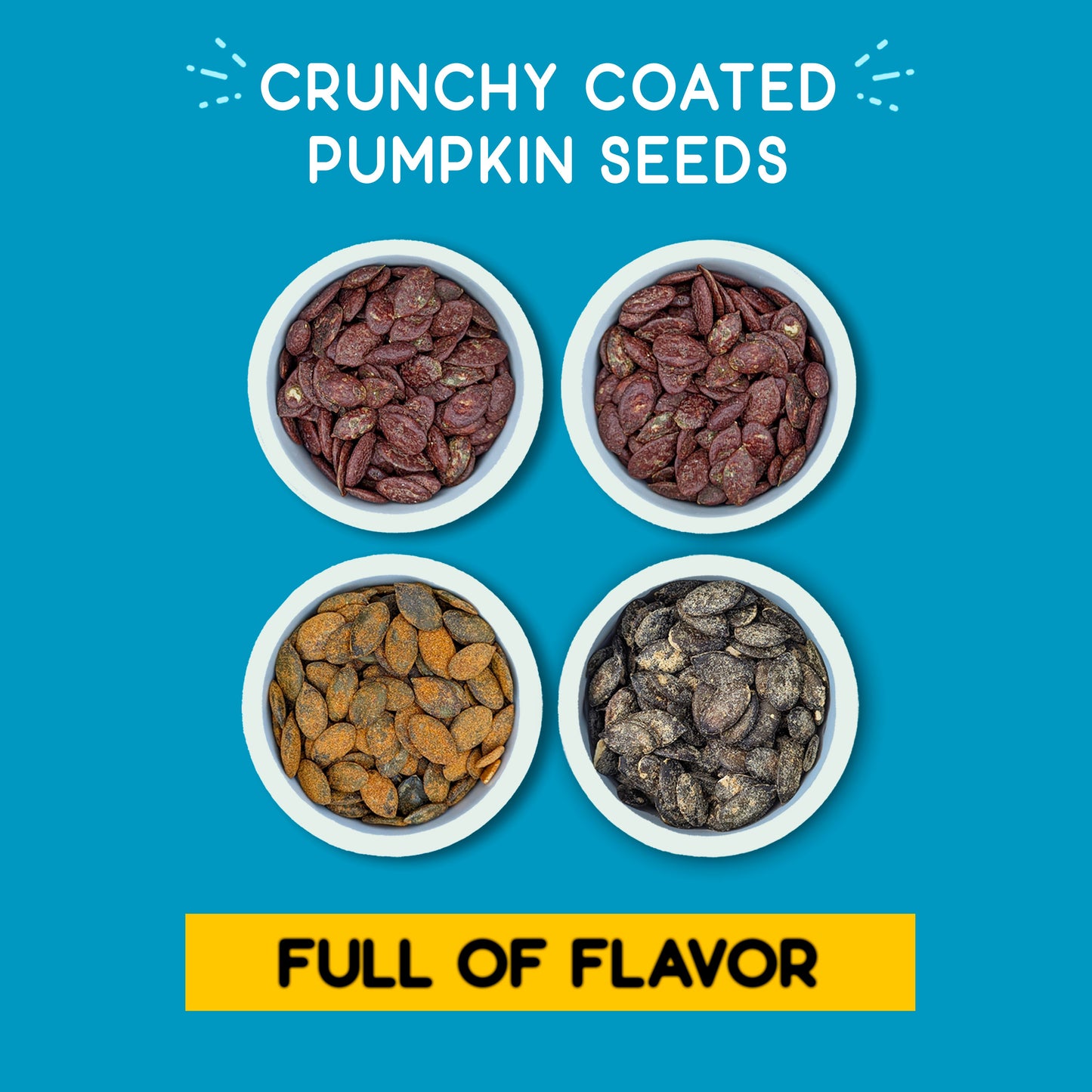 12-Pack Nutrilicious Crunchy Pumpkin Seeds - Sweet and Savory Variety Pack