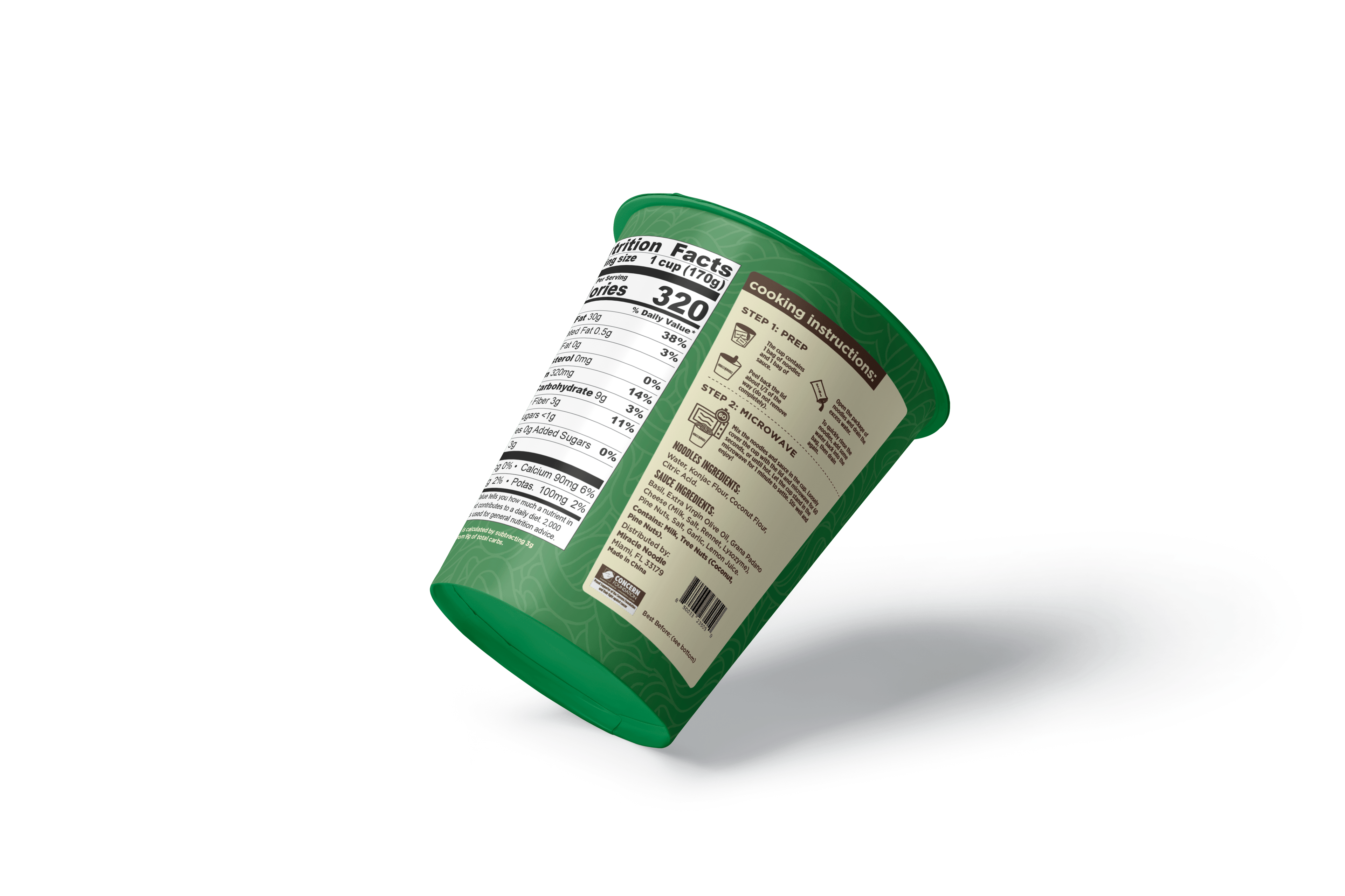 Fettuccine Pesto Cup Noodles