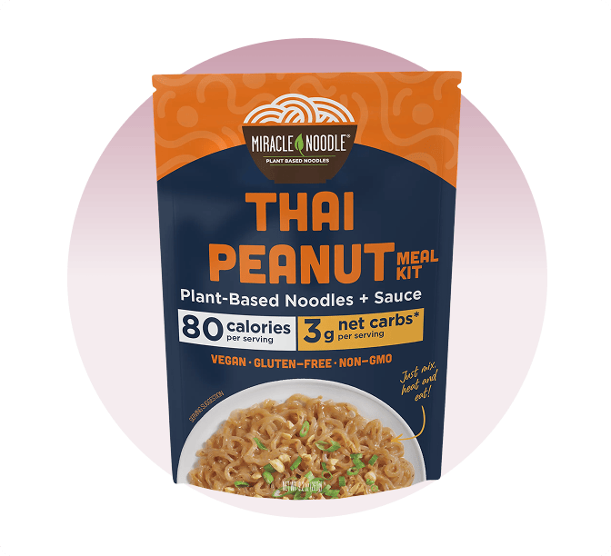 Miracle Noodle Thai Peanut Keto Meal