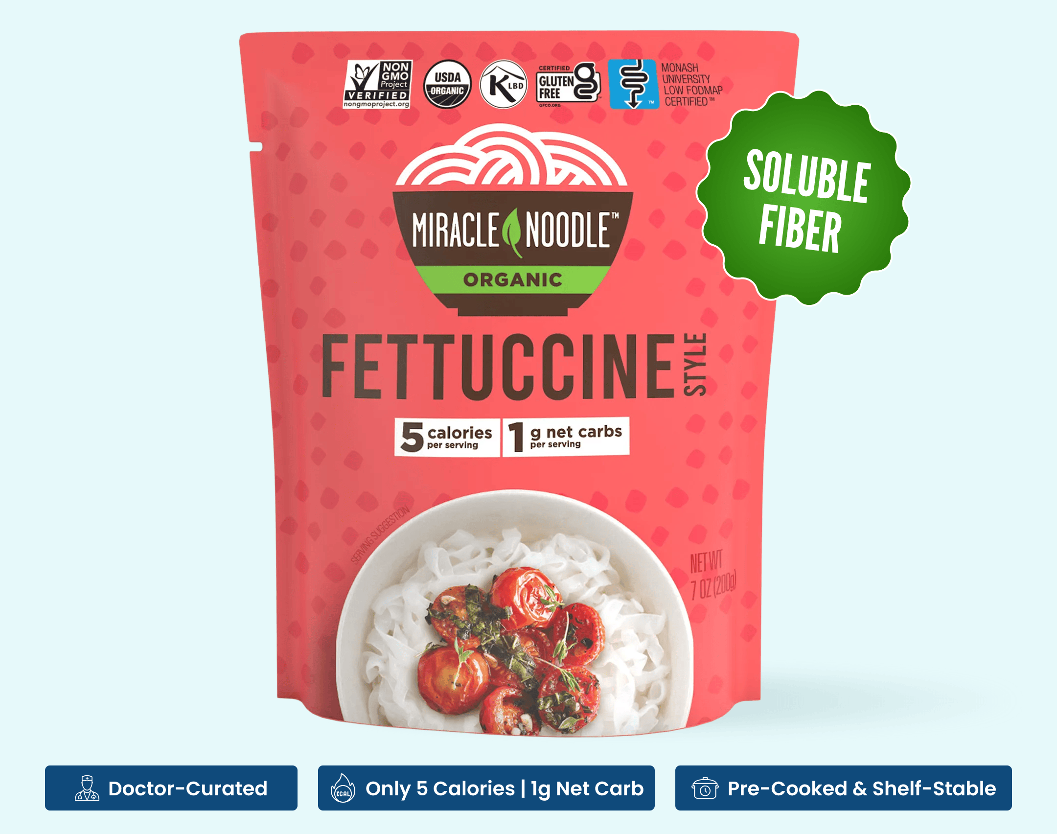 Ready to Eat Organic Fettuccine