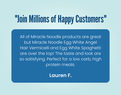 Miracle Noodle Egg White Spaghetti Noodles