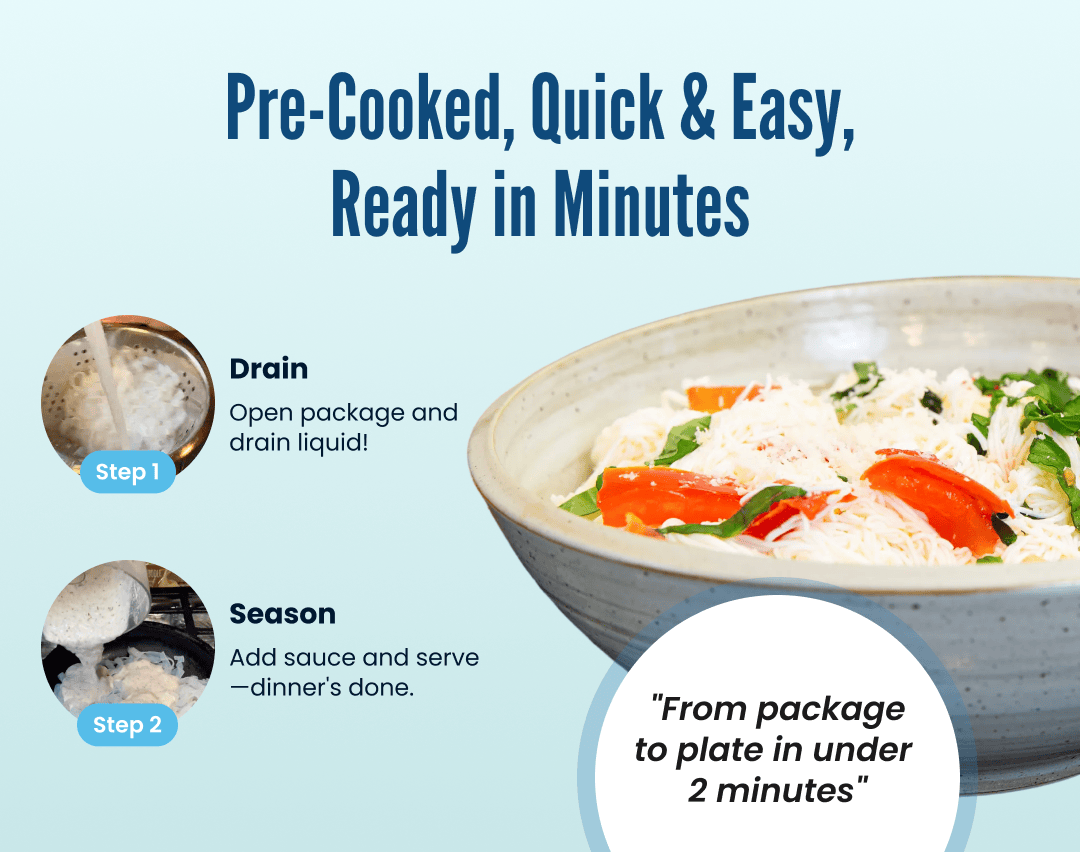 Miracle Noodle Egg White Spaghetti Noodles