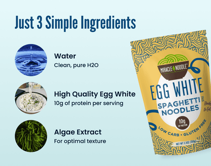 Miracle Noodle Egg White Spaghetti Noodles