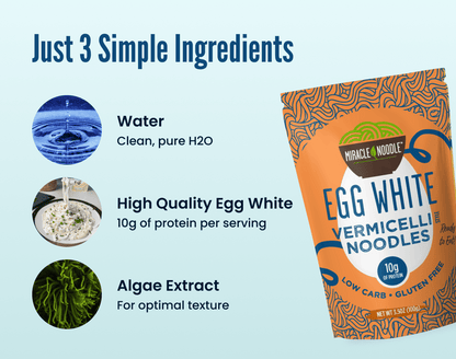 Miracle Noodle Egg White Angel Hair/Vermicelli Noodles