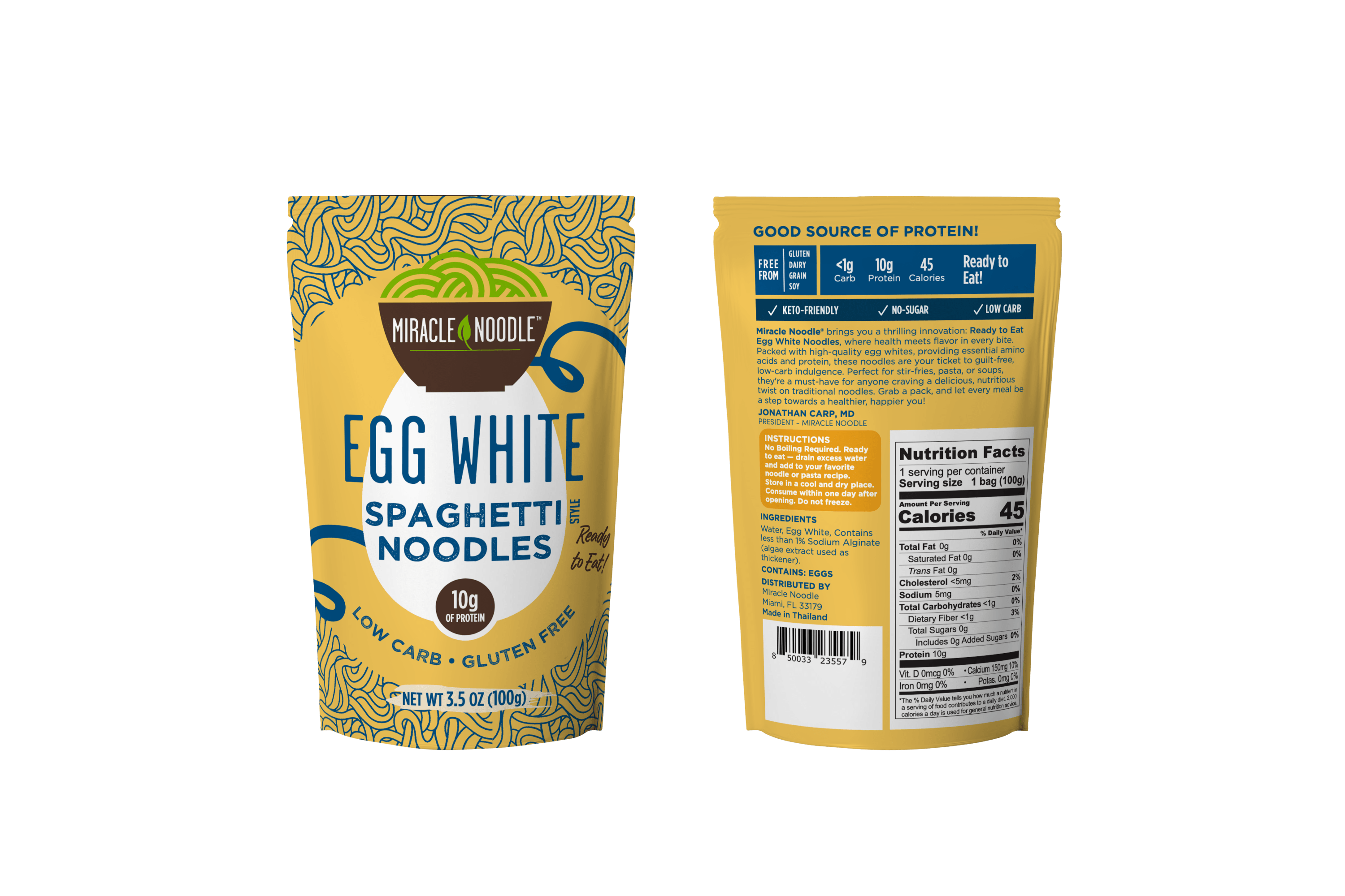 12-Pack Bundle: Miracle Noodle Egg White Spaghetti and Vermicelli Noodles **